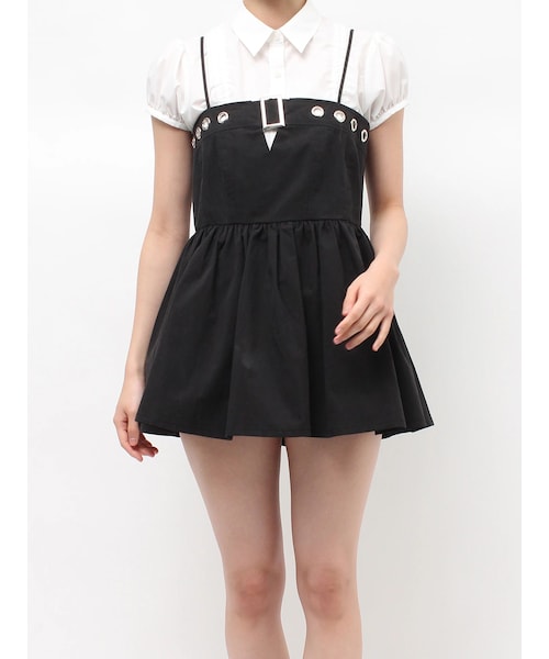 jouetie（ジュエティ）の「ミリタリーキャミチュニック（チュニック・レディース・アイボリー/ブラック/カーキ・M）」の4枚目の写真