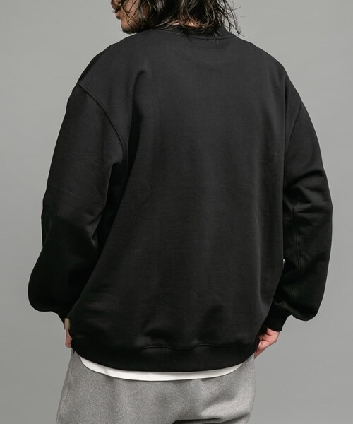 URBAN RESEARCH Sonny Label（アーバンリサーチサニーレーベル）の「ヘビーウェイトコットンベーシックスウェット（スウェット・メンズ・ライトグレー/ブラック/杢グレー/ネイビー/チャコール・M/L/XL）」の10枚目の写真