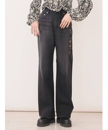 EVRIS | サイドダメージワイドデニムパンツ(デニムパンツ)