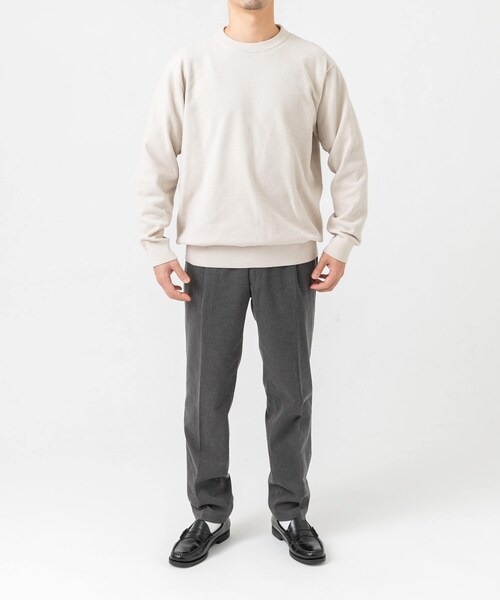URBAN RESEARCH ROSSO（アーバンリサーチロッソ）の「『XLサイズあり』モールクルーネックニット（ニット/セーター・メンズ・BLACK/IVORY/BEIGE・M/L/XL）」の16枚目の写真