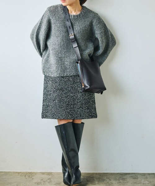 ROPE'（ロペ）の「【E'POR】Y BAG Shoulder Mini【超軽量】（ショルダーバッグ・レディース・ライトグレー/キナリ/ダークブラウン/ブラック/ホワイト系/ブルー系/パープル系・F）」の18枚目の写真