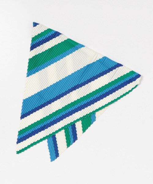 URBAN RESEARCH DOORS（アーバンリサーチドアーズ）の「プリーツスカーフ（バンダナ/スカーフ・レディース・YELLOW/BLUE・One/one）」の4枚目の写真