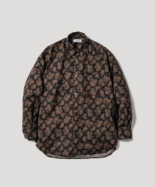 ADAM ET ROPE'（アダムエロペ）の「アソート ビッグシルエット レギュラーカラーシャツ（シャツ/ブラウス・メンズ・ブラック系/スミクロ/ブラウン系/イエロー系・L/M）」の4枚目の写真