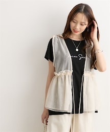 nissen | オーガンジーシアーベスト(ベスト)