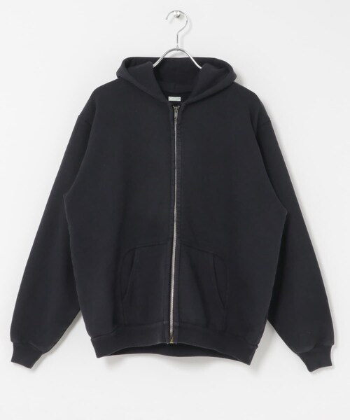 URBAN RESEARCH(アーバンリサーチ)の「A PRESSE Vintage Zip Sweat Hoodie(パーカー・メンズ・BLACK/GREEN・2/3/4)」の4枚目の写真