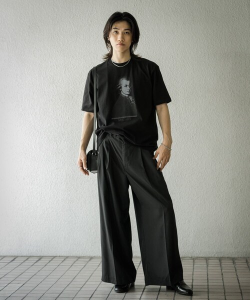 SENSE OF PLACE by URBAN RESEARCH(センスオブプレイスバイアーバンリサーチ)の「ヴィンテージライクTシャツ(モーツァルト)(Tシャツ/カットソー・メンズ・PINK/BLACK・M/L)」の9枚目の写真