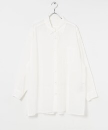 『別注』MIDIUMISOLID×TGM sheer voile shirts