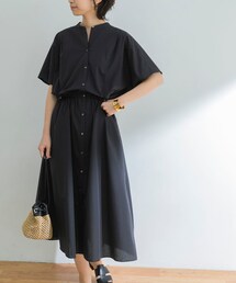 URBAN RESEARCH（アーバンリサーチ）の「『UR TECH Smart Linen Touch』リネンブレンドギャザーワンピース（ワンピース）」