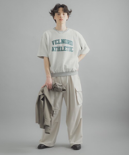 SENSE OF PLACE by URBAN RESEARCH（センスオブプレイスバイアーバンリサーチ）の「カレッジスウェットショートスリーブTシャツ（スウェット・メンズ・GRAY/NAVY/RED・M/L）」の11枚目の写真