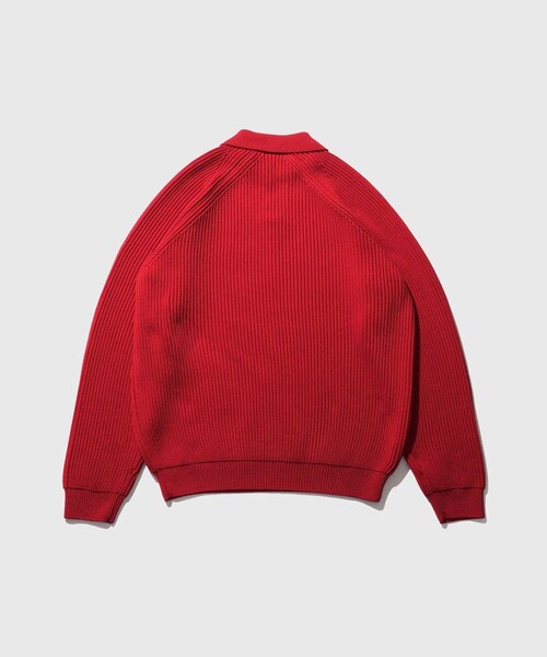 ADAM ET ROPE'（アダムエロペ）の「《別注》【BATONER/バトナー】EX SOLIDWOOL RIB SKIPPER（ニット/セーター・メンズ・ブラック/ダークブラウン/レッド・2/3/4）」の17枚目の写真