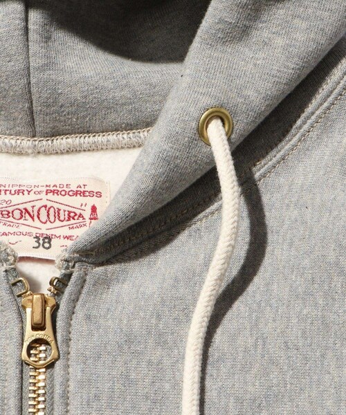 ADAM ET ROPE'(アダムエロペ)の「【BONCOURA/ボンクラ】フルZIPパーカー(パーカー・メンズ・ブラック/グレー・38/40)」の12枚目の写真