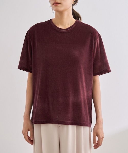 ROPE'（ロペ）の「シアーベロアTシャツ/イージーケア（Tシャツ/カットソー・レディース・ブラック/グレー/ワイン/ピンク系・F）」の21枚目の写真