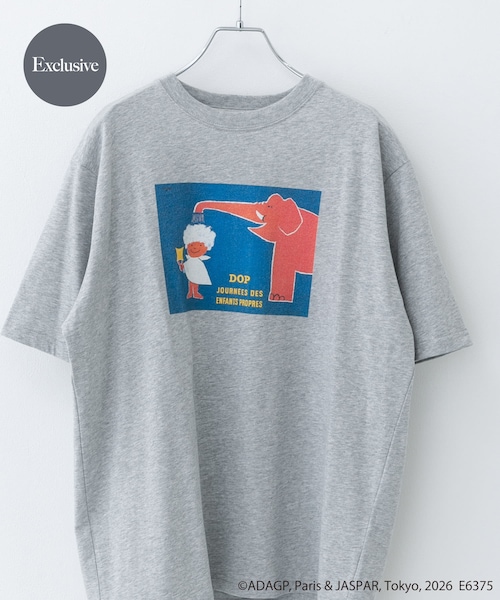 URBAN RESEARCH DOORS(アーバンリサーチドアーズ)の「『別注』Savignac×DOORS プリントTシャツ(Tシャツ/カットソー・メンズ・WHITE1/WHITE2/IVORY/WHITE3/TOP GRAY1/CHARCOAL2/CHARCOAL1/TOP GRAY2/MOCHA/OATMEAL/BLUE/LIGHT BLUE/NAVY/LAVENDER/VERMILLION・M/L/XL)」の5枚目の写真