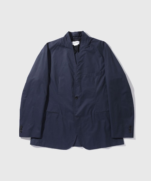 ADAM ET ROPE'(アダムエロペ)の「【HED MAYNER/ヘドメイナー】COMPACT COTTON JACKET(ノーカラージャケット・メンズ・ネイビー・S/XS)」の1枚目の写真