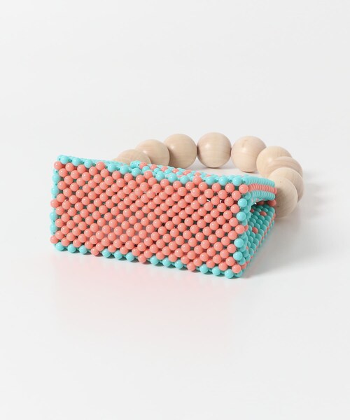 URBAN RESEARCH DOORS(アーバンリサーチドアーズ)の「TOOS wood ball handbag(ハンドバッグ・レディース・light blue・one)」の5枚目の写真