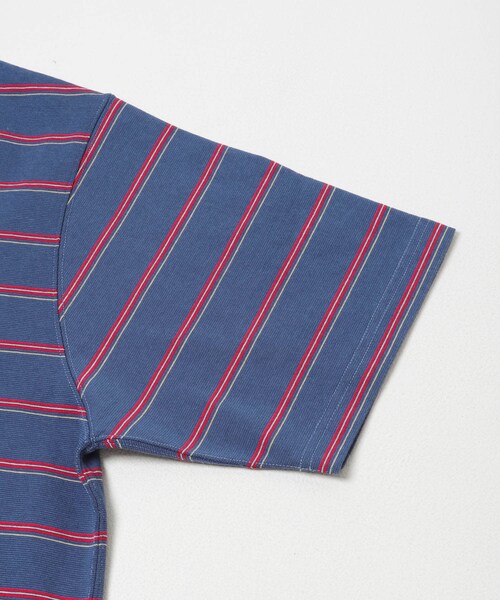 URBAN RESEARCH DOORS（アーバンリサーチドアーズ）の「L.L.Bean JAPAN EDITION　UNION SHORT-SLEEVE STRIPED T-SHIRTS（Tシャツ/カットソー・メンズ・OFF/GRN/BIRCH/CRM/SAX/ROSE/CORAL/MINT/NAVY/RED/CCL/PWK・M/L/XL）」の21枚目の写真