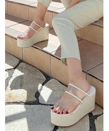 RESEXXY | クリアウェッジサンダル(サンダル)