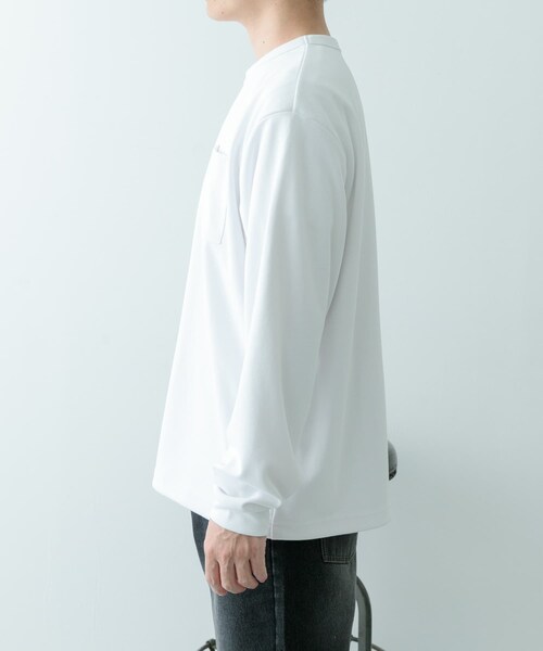 ITEMS URBANRESEARCH（アイテムズ アーバンリサーチ）の「『速乾/イージーケア/UVカット』高機能ポンチロングスリーブカットソー（Tシャツ/カットソー・メンズ・WHT/BEG/BLK・M/L）」の11枚目の写真