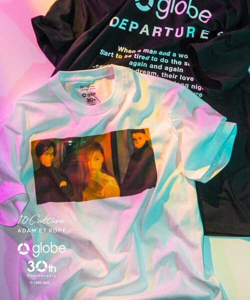 ADAM ET ROPE'(アダムエロペ)の「【globe × 10Culture for ADAM ET ROPE'】DEPARTURES TEE(Tシャツ/カットソー・メンズ・ブラック/ホワイト・L/M/XL)」の11枚目の写真
