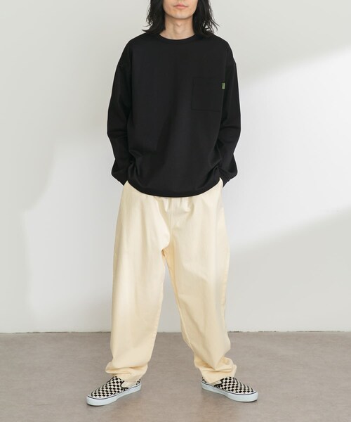 URBAN RESEARCH Sonny Label（アーバンリサーチサニーレーベル）の「ベーシックワイドイージーチノパンツ（チノパンツ・メンズ・ベージュ/キナリ/チャコール/ブラック・S/M/L）」の16枚目の写真