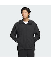 adidas | 24/7 レギュラーフィット AEROREADY デニム ストレッチウーブン フード付きトラックジャケット(ナイロンジャケット)
