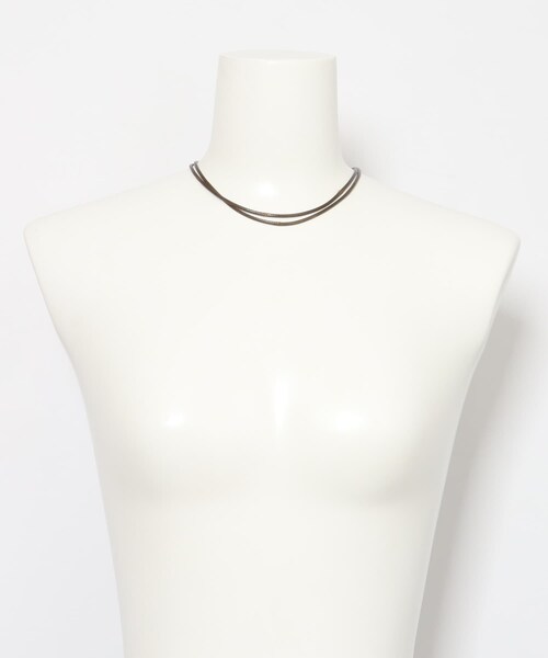 URBAN RESEARCH ROSSO（アーバンリサーチロッソ）の「CHIGNON　ワンループマルチコードチョーカー（ネックレス・レディース・BK/SILVE/BRN/GLD・FREE）」の14枚目の写真