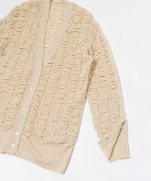 LAATO（ラート）の「fukure cardigan（カーディガン/ボレロ・レディース・クリーム/インク・FREE）」の7枚目の写真