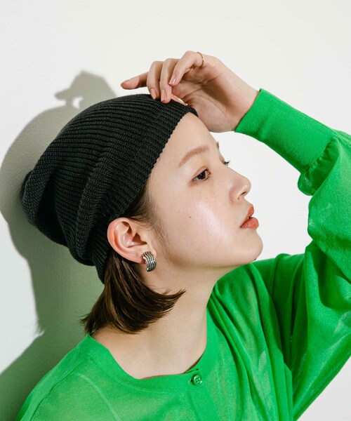 KBF(ケイビーエフ)の「サマーニットビーニー(ニットキャップ/ビーニー・レディース・CHARCOAL/IVORY・one)」の14枚目の写真