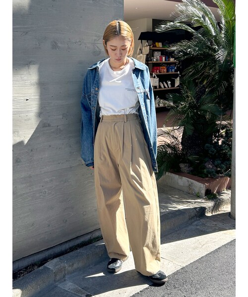 Ungrid（アングリッド）の「コクーンチノパンツ（チノパンツ・レディース・アイボリー/ベージュ/チャコールグレー・S/M）」の13枚目の写真