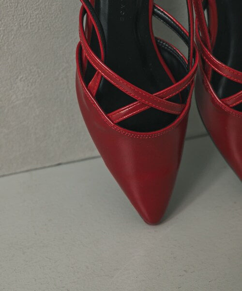 SENSE OF PLACE by URBAN RESEARCH(センスオブプレイスバイアーバンリサーチ)の「ポインテッドクロスベルトミュール(その他シューズ・レディース・BLACK/SILVER/RED・S/M/L)」の19枚目の写真