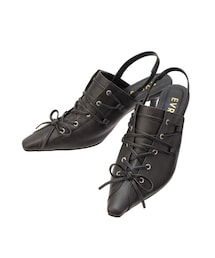 EVRIS | レースアップポインテッドヒール(サンダル)