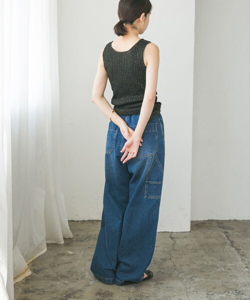 URBAN RESEARCH（アーバンリサーチ）の「ハイゲージラメタンクトップ（タンクトップ・レディース・BLACK系/BEIGE系/BLUE系・FREE）」の11枚目の写真