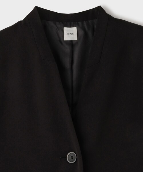 ROPE'（ロペ）の「【一部店舗限定】【REALM（レルム）】LONG GILET｜ロングジレ　26SS（ベスト・レディース・ブラック/ネイビー・38）」の9枚目の写真