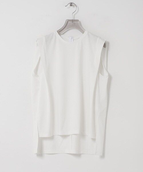 URBAN RESEARCH(アーバンリサーチ)の「汗染み防止ショルダータックカットソー(タンクトップ・レディース・OFF WHITE/CHARCOAL/BLUE GRAY・Free)」の12枚目の写真