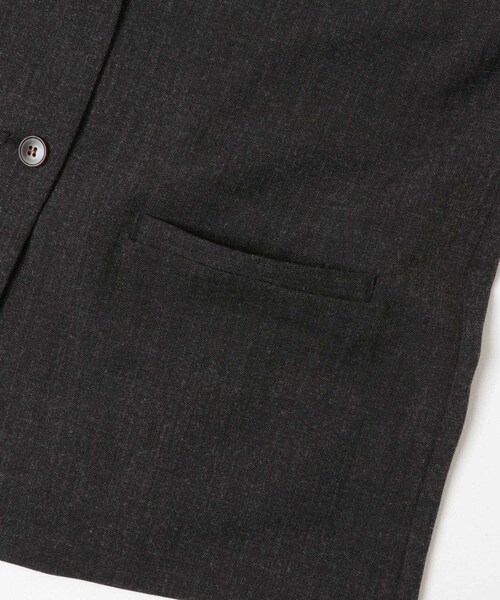 URBAN RESEARCH DOORS(アーバンリサーチドアーズ)の「ノーカラージレ(テーラードジャケット・レディース・BEIGE/BLACK・M)」の12枚目の写真