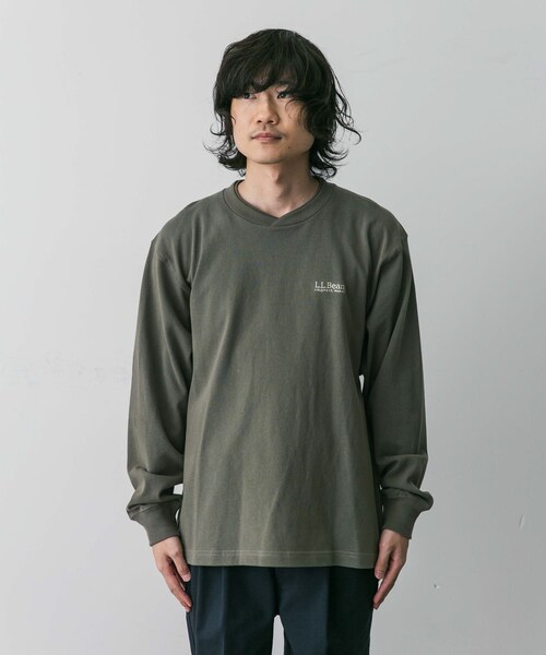 URBAN RESEARCH DOORS(アーバンリサーチドアーズ)の「L.L.Bean Union Long-Sleeve T-shirts(Tシャツ/カットソー・メンズ・F.Green/White/Birch/Navy/T.Charcoal・M/L/XL)」の22枚目の写真