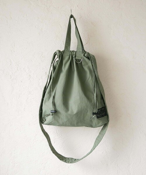 RODE SKO（ロデスコ）の「『ユニセックス』ミニロクヨンギャザーショルダートート（ショルダーバッグ・メンズ・KHAKI/BLACK/GREIGE・one）」の6枚目の写真