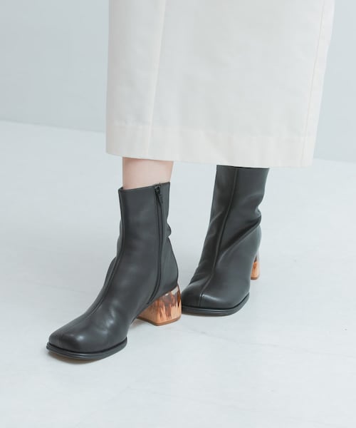 URBAN RESEARCH ROSSO（アーバンリサーチロッソ）の「ALM.　ADELA LEATHER BOOTS（ブーツ・レディース・BLACK・36/37/38）」の4枚目の写真