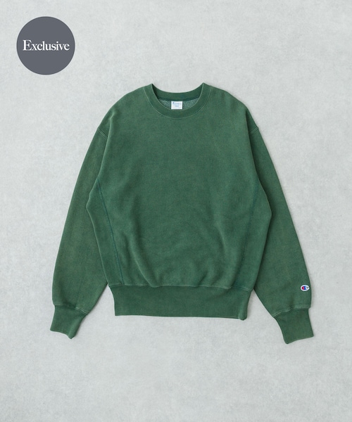 URBAN RESEARCH（アーバンリサーチ）の「『別注』CHAMPION×URBAN RESEARCH　SNOW POWDER WASH CREW-NECK（スウェット・メンズ・BLACK/NAVY/RED/GREEN・M/L/XL）」の4枚目の写真