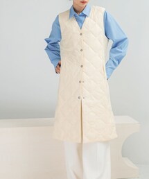 TAION　VNECK LONG DOWN GILET