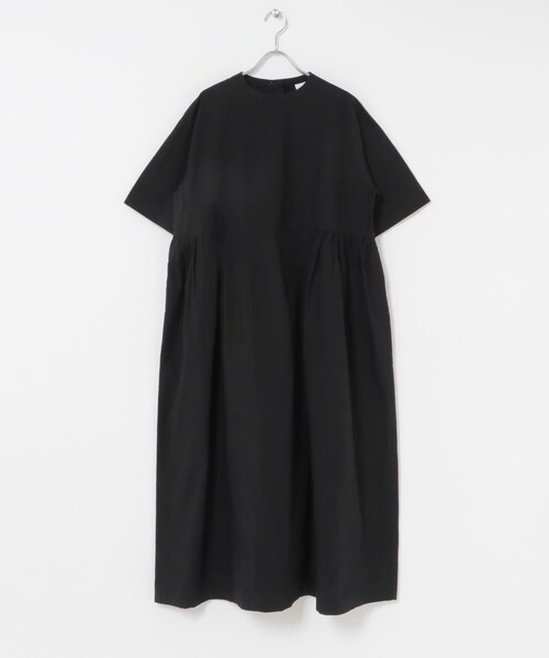 かぐれ（カグレ）の「コットンシルクサイドギャザーワンピース（ワンピース・レディース・BLACK/ROYAL BLUE・0/1）」の18枚目の写真