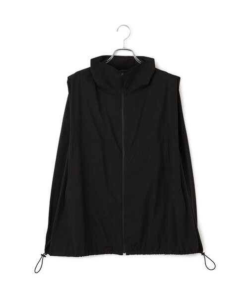 ADAM ET ROPE'（アダムエロペ）の「【撥水】ショルダータックシアーブルゾン（ブルゾン・レディース・ブラック/ベージュ系・F）」の15枚目の写真