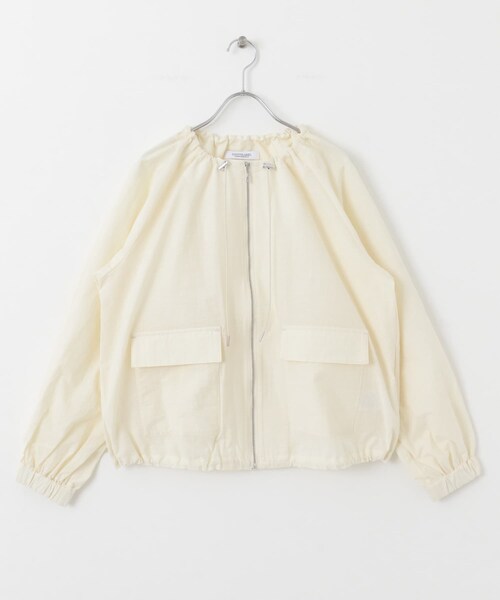 URBAN RESEARCH Sonny Label（アーバンリサーチサニーレーベル）の「ノーカラーギャザーブルゾン（ブルゾン・レディース・ブラック/ライトグレー/アイボリー・FREE）」の12枚目の写真