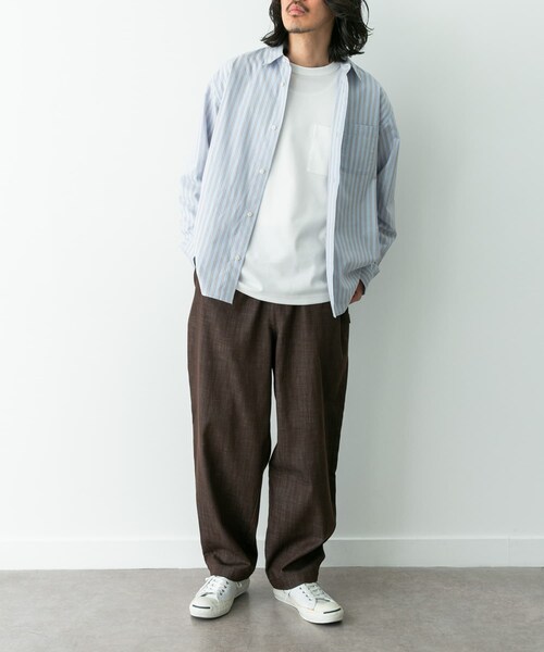 URBAN RESEARCH Sonny Label（アーバンリサーチサニーレーベル）の「デニムライクイージーワイドパンツ（デニムパンツ・メンズ・ブルー/ブラック/ブラウン・S/M/L）」の18枚目の写真