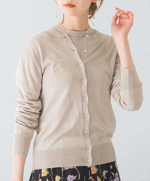 シルク混ニットカーディガン