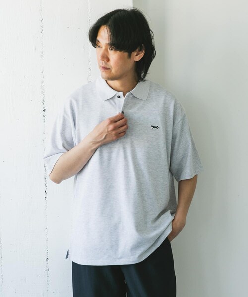 URBAN RESEARCH DOORS（アーバンリサーチドアーズ）の「『XLサイズ/WEB限定』『別注』PENNEYS×DOORS　THE FOX 鹿の子 ポロシャツ（ポロシャツ・メンズ・ASH GRAY/PURPLE/STEEL BLUE/NAVY・M/L/XL）」の9枚目の写真