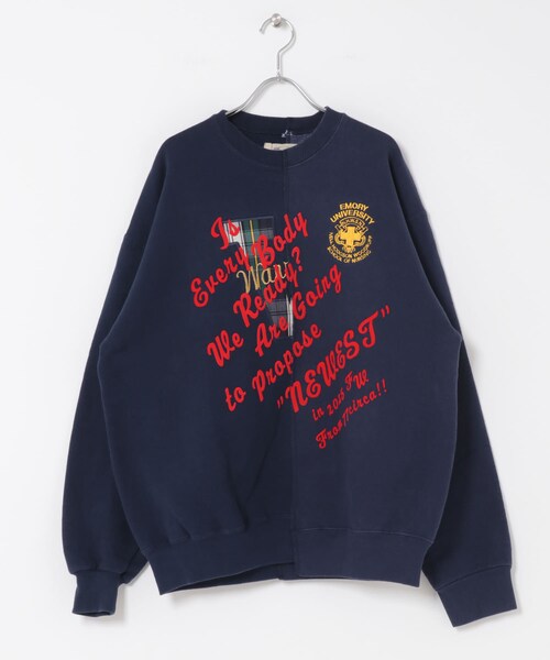THE GOODLAND MARKET（ザグッドランドマーケット）の「77circa　make original frocky print reversible top（スウェット・レディース・gray1/gray2/gray3/gray4/gray5/gray6/navy1/navy2/navy3/navy4/navy5/navy6・one）」の10枚目の写真