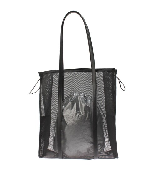 ELENDEEK（エレンディーク）の「MESH TOTE BAG（トートバッグ・レディース・オフホワイト/ブラック/イエロー・F）」の4枚目の写真