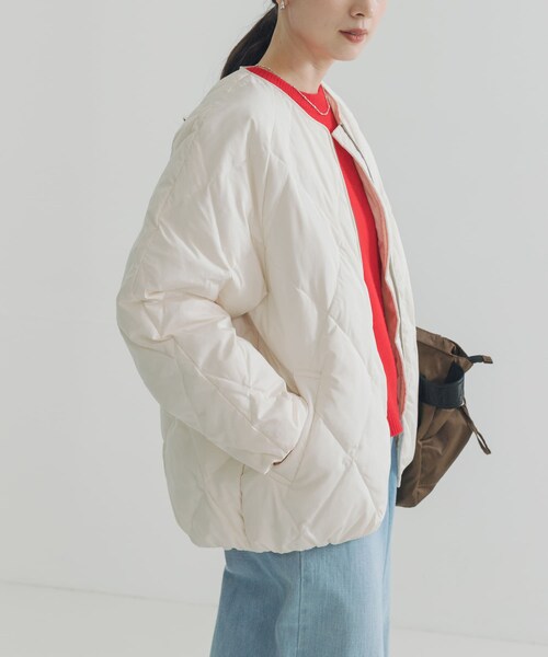 URBAN RESEARCH(アーバンリサーチ)の「コクーンキルティングダウン(その他アウター・レディース・OFF WHITE/BROWN/BLACK・S/Free)」の16枚目の写真
