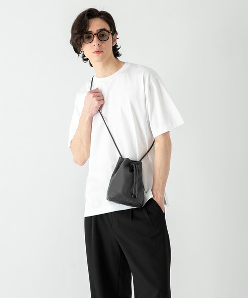 SENSE OF PLACE by URBAN RESEARCH（センスオブプレイスバイアーバンリサーチ）の「シルケットTシャツ(5分袖)（Tシャツ/カットソー・メンズ・WHITE/BLACK/CHARCOAL/GREEN・S/M/L）」の18枚目の写真
